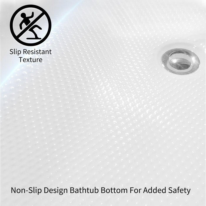 KDK HOME 55'' x 28'' Freestanding Acrylic Bathtub Wayfair